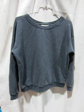 Jungmaven California Pullover Hemp Long Sleeve Sweater Unisex Adult Medium Blue