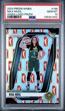 2024 WNBA LOGO PRIZM RC Nika Muhl PSA 10 LOW POP SEATTLE STORM GEM MT SSP