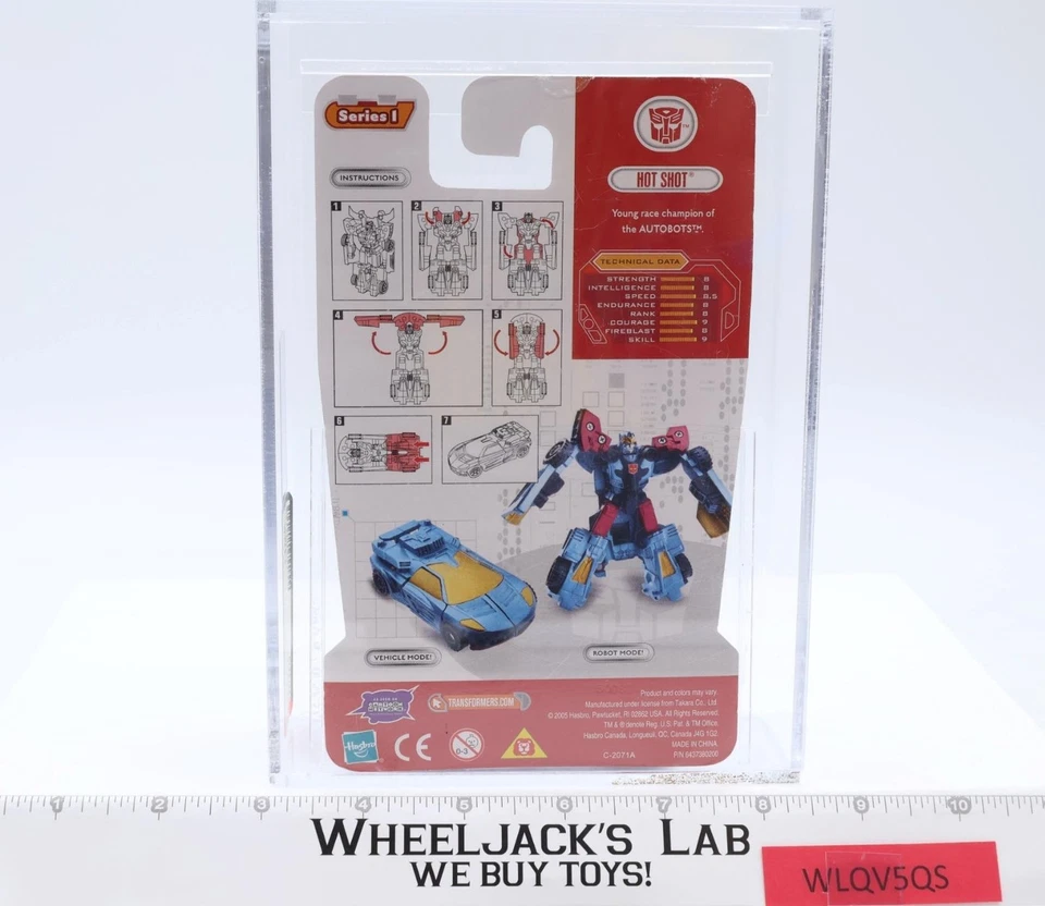 Transformers Cybertron 2005 Hasbro Hot Shot Legends clasificación AFA U85 SELLADO Foto 2 de 4