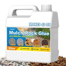 Make 42oz Rock Glue for Landscaping, Concentrated Mulch Glue, 32oz, Clear 