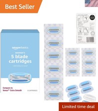 Smooth Shave 5-Blade Razor Refills for Women - Moisturizing Lubrication, 6 Pack 4.00 per gallon