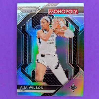 2024 WNBA PRIZM MONOPOLY A JA WILSON #WNBA3 LIGHT BLUE /199 LV ACES 