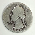 1940 Washington Silver Quarter