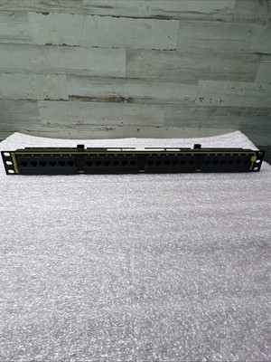 Used Ortronics OR-851004862 24 Port 110 Patch Panel Cat 5
