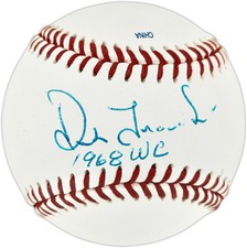 Dick Tracewski Auto Official Texas League Baseball Tigers 