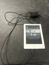 Amazon White Kindle 8th Generation Model SY69JL |Wi-Fi | TESTED charger  Bundle