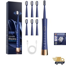 Orthodontic Electric Toothbrush for Braces: 6 U-Shaped Soft Brush Heads, 5 Br...