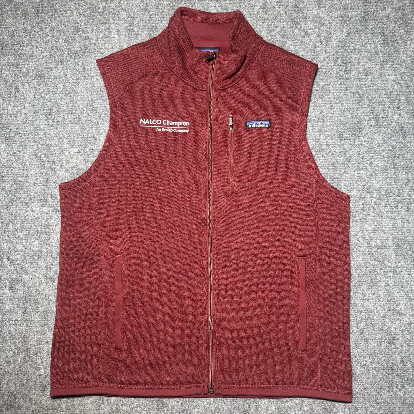Patagonia Red Better Sweater Full Zip Fleece Vest Men Size Large Outdoors 25881