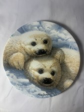 Royal Grafton England "Baby Seals" By Mike Jackson Collector Plate, Number F6699