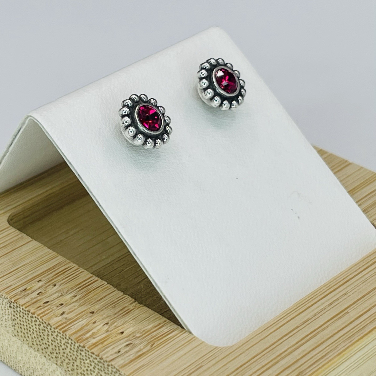 Brighton Twinkle Mini Post Earrings Ruby Red Swar… - image 3