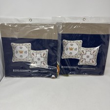 VINTAGE CREATIVE EXPRESSIONS CROSS STITCH KIT BUTTERFLY & DOVE PROVINCIAL PILLOW