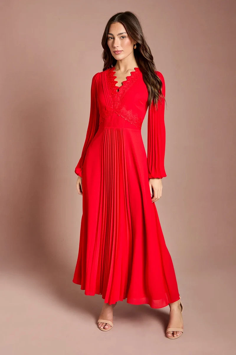 strapless open back dress Tina Holly Couture TE920 Red Strapless Ballgown Formal Dress main image 1