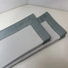 NEW Signoria Firenze Double Pearl Blue 100% Cotton Euro Shams Set of 2 ITALY