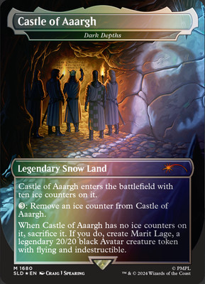 Dark Depths Castle of Aaargh FOIL FA - SLD 1680 SL Monty Python EN NM MTG