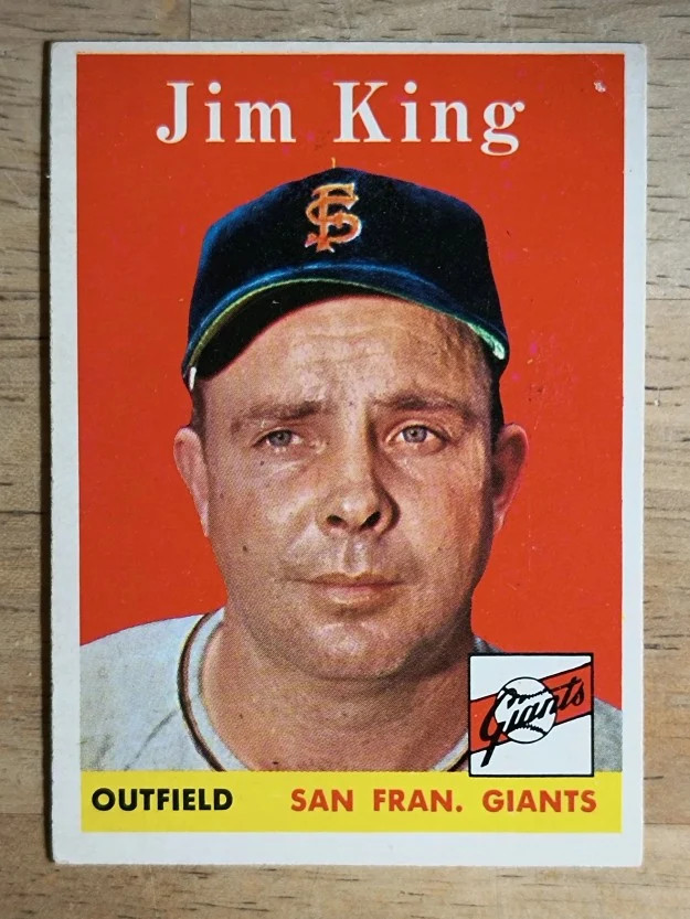 1958 Topps #332 Jim King LOW GRADE