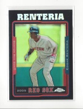 2005 Topps Chrome Update Black Refractor #74 Edgar Renteria /250
