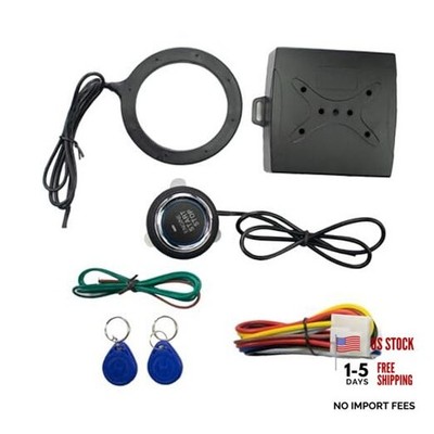 Car Smart Push Engine Start Button Kit & Keyless Entry Starter System,