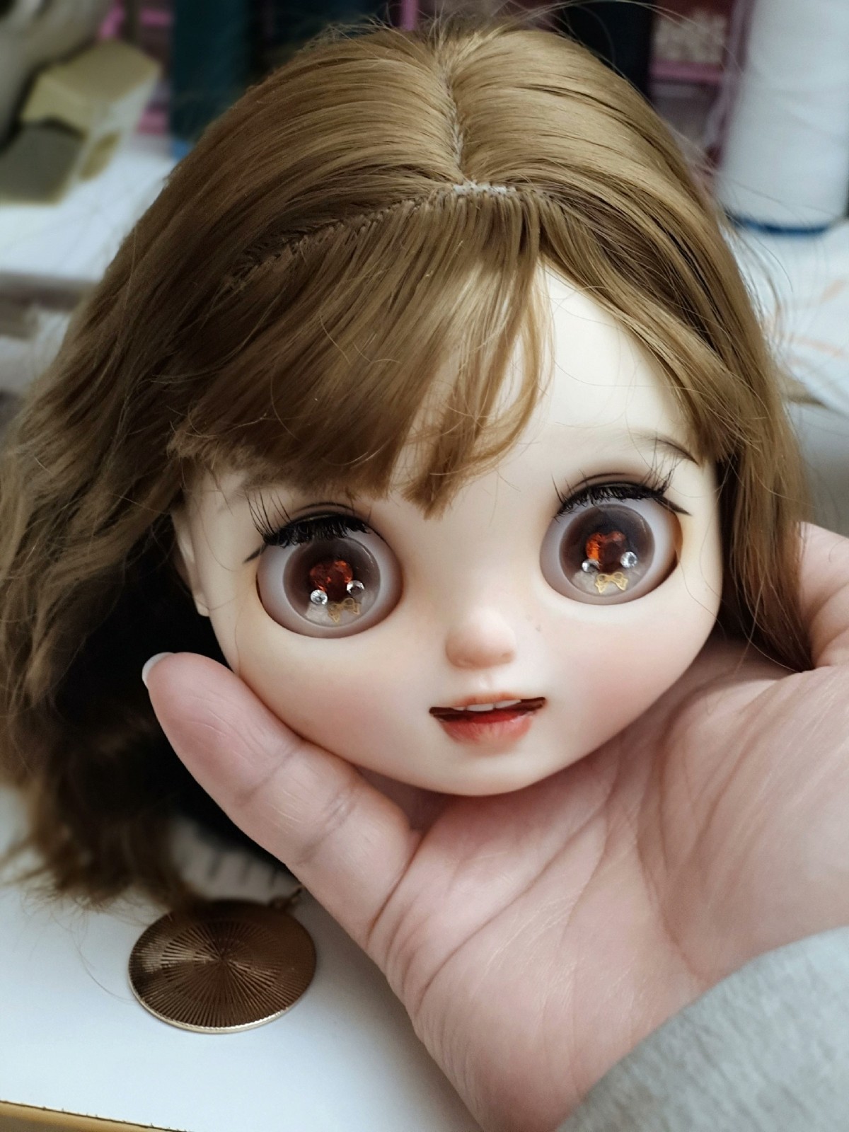 Custom Blythe Doll Handmade with Outfits and Wig OB24 OB22 1/6 12in BJD Doll