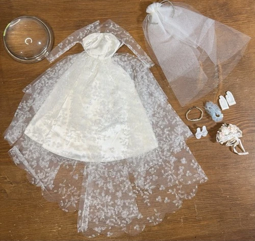 VTG 1959 Barbie Fashion Outfit MATTEL COMPLETE 972 Wedding Day Set All Original