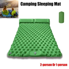 2 Person Camping Sleeping Pad Ultralight Camping Mat with Built-in Foot Pump