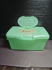Huggies Wipes Empty Container Full Size Pop Up Feature Plastic Mint Green