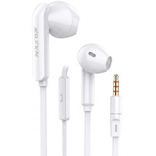 Wired Earphones 3.5mm Gold Plated Mic Super Bass In-Ear MAXON A-6 UK