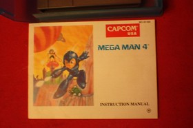 Mega Man 4 Nes Game With Manual and case
