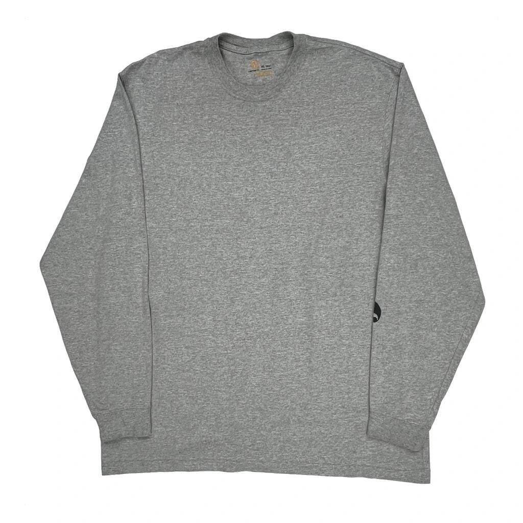 Carhartt Long Sleeve T-Shirt - XL Gray Cotton