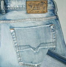  HOT AUTHENTIC ITALY Men's DIESEL ZATINY 71J BOOTCUT DISTRESS Denim Jeans 34 x32