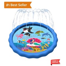 89 Extra Large Splash Pad for Kids Dogs Great Outdoor Toys for Toddlers 1...