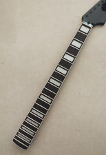 Big head 22 Fret Black Maple Guitar Neck 25.5" Rosewood fingerboard Block Inlay