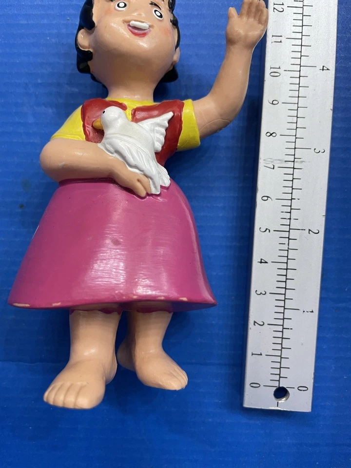 Heidi mit Taube Figur Bullyland 13 cm Groß Comic Reklame Heidi - Bild 3 von 4
