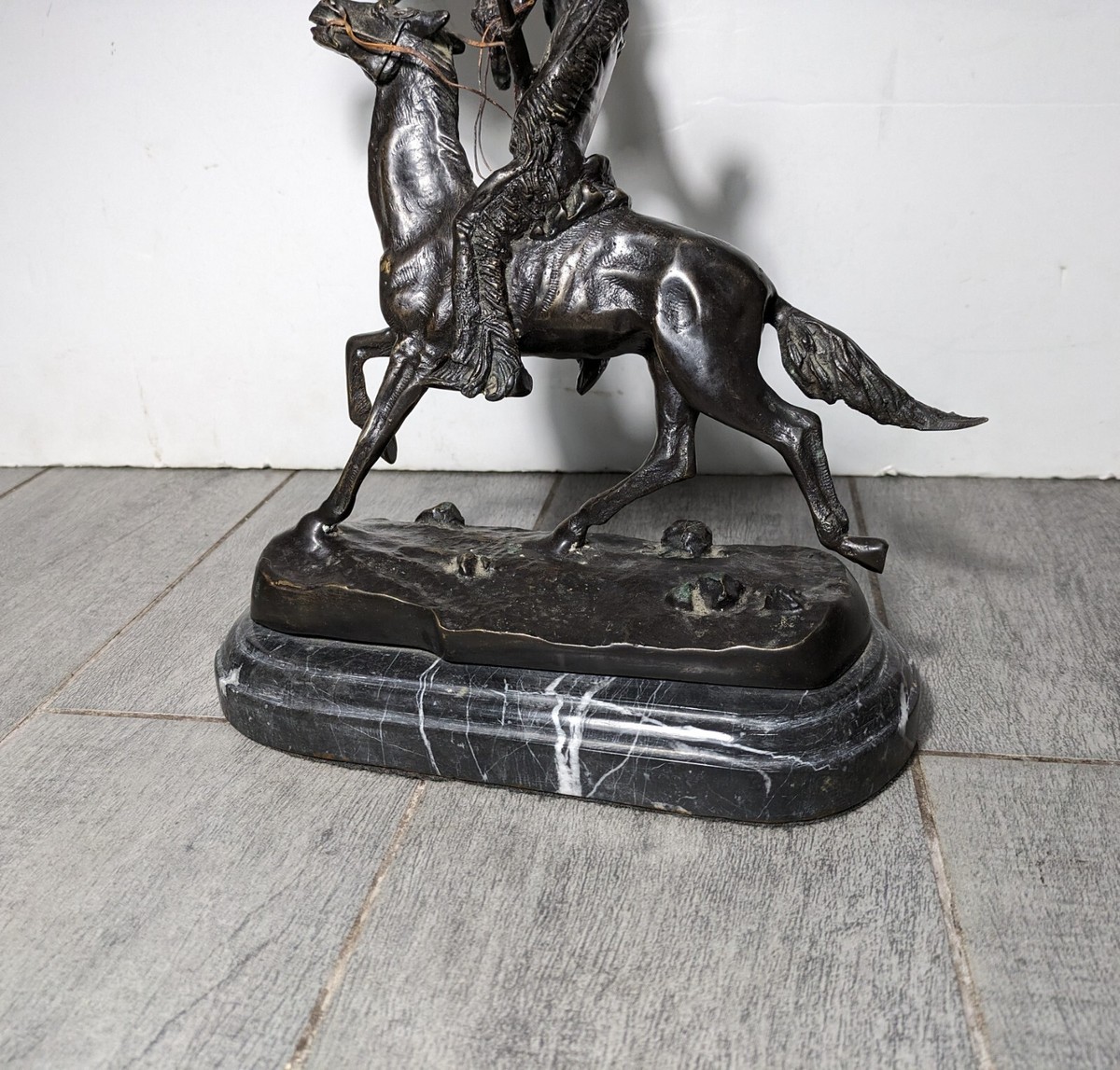 Frederic Remington The Buffalo Signal Reproduction Bronze