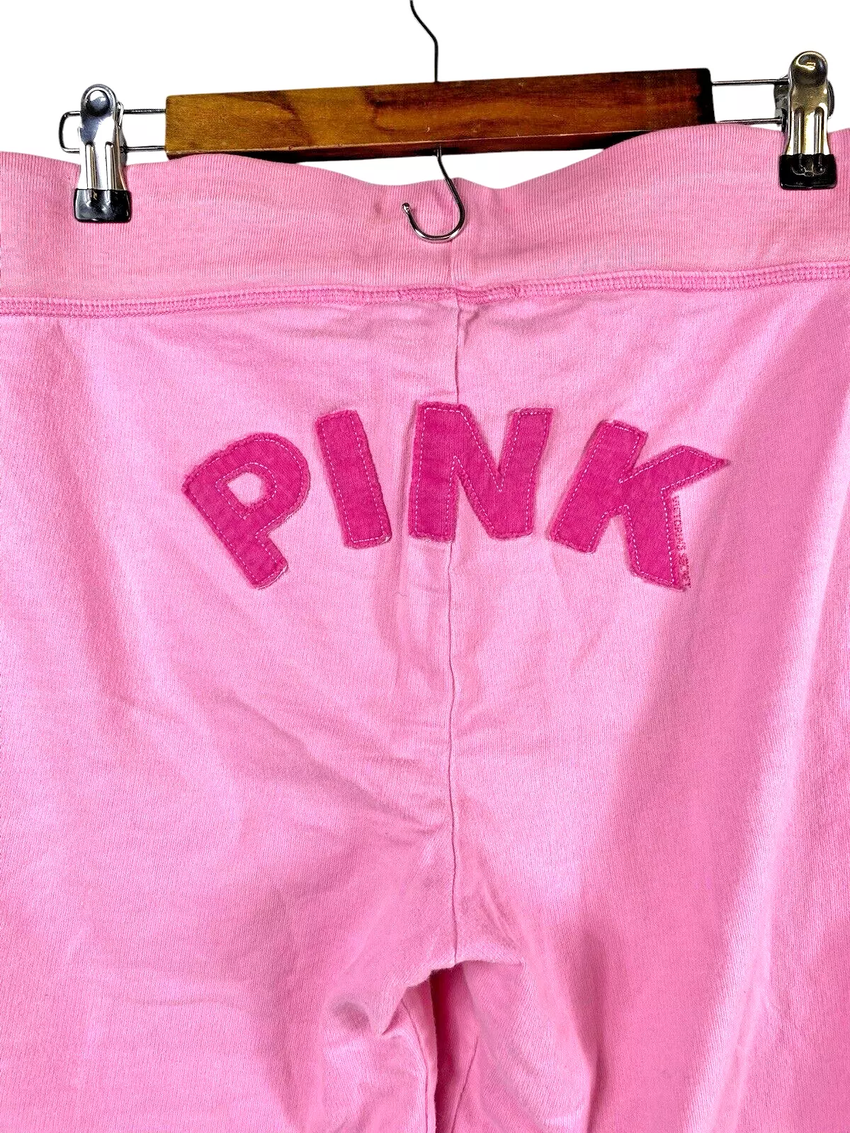 victoria-secret-vs butt spellout crop capris y2k sweatpants