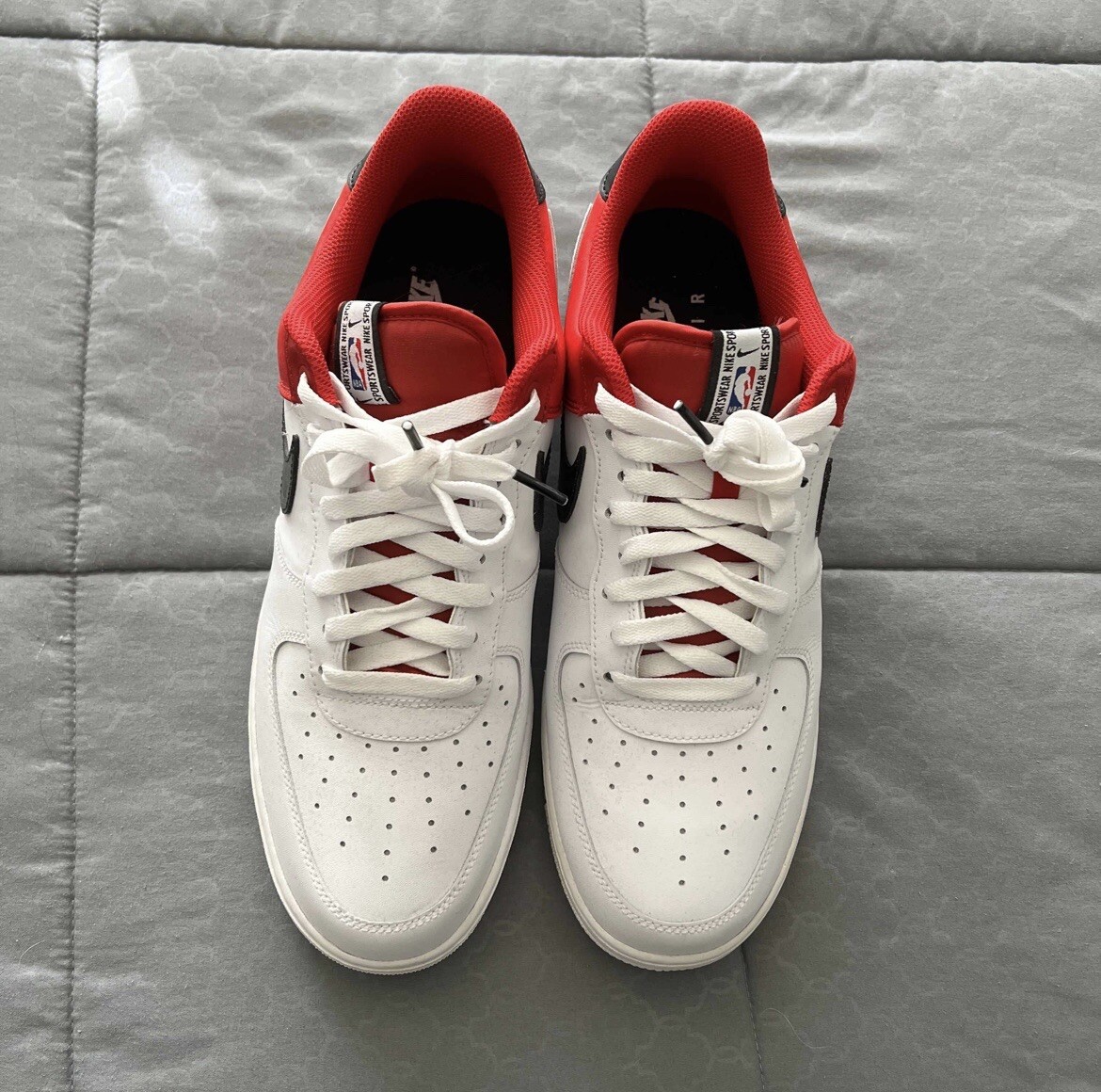 Size 12 - Nike Air Force 1 '07 LV8 x NBA Red | eBay