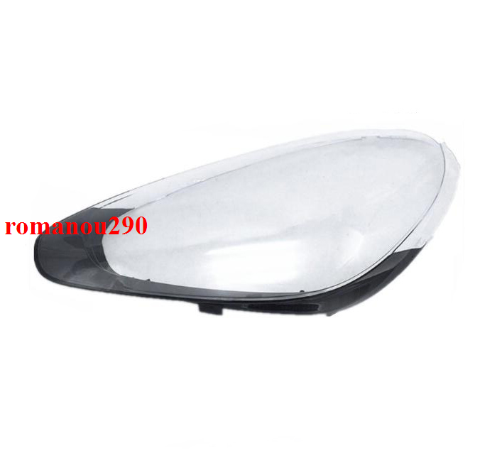 Clear Headlight Lens Covers For Porsche Cayenne 2011–2014 – Black Housing, Direct Fit Pair