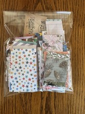 200 Mixed Lot of LITTLE Scrap Paper Junk Journal Ephemera Scrapbooking F71