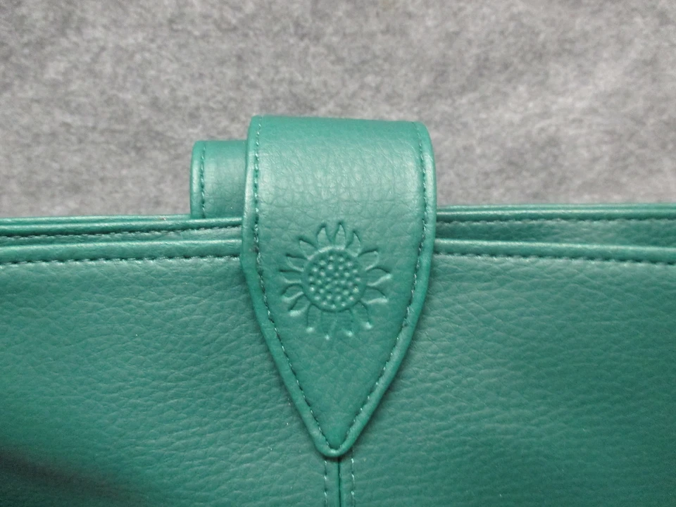 Elizabeth Arden Girasoles Bolso de Mano Saco Bolso de Hombro Playa Verde Imitación Cuero Foto 2 de 4