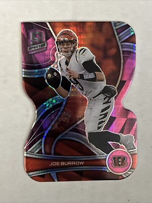 Joe Burrow 2022 Panini Spectra Die-Cut Neon Pink Prizm /20