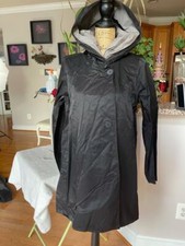 Eileen Fisher Reversible Hooded Jacket Size Petite Medium (300