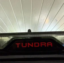 2022 2023 2024 Inlays for Third Light Brake Trim Plastic Letters TUNDRA RED