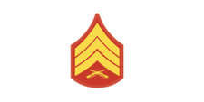 4" marine corps e-5 sgt sergeant gold bumper sticker decal usa made