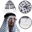 Keffiyeh Schal Palästinenser Shemagh Original Arab Kufiya Weiß Bla|Neu
