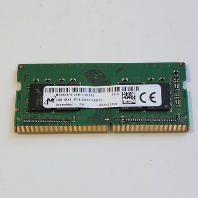 Micron 4gb 1Rx8 DDR4 PC4-2400T Laptop RAM MTA8ATF51264HZ-2G3A2