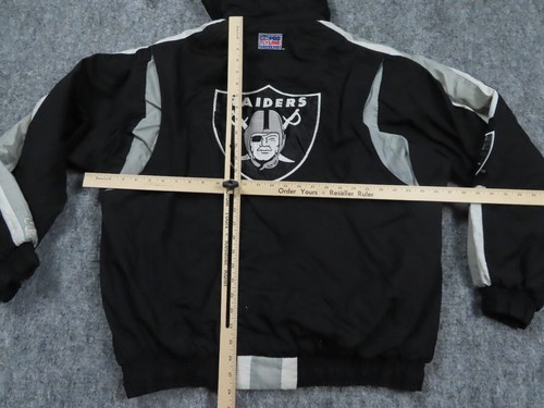 Vintage Oakland Raiders STARTER Jacket Mens XL Black Pro Line NFL Las Vegas - Picture 12 of 15