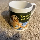 Vintage Coka-cola. “completely Refreshing " 11 Oz Ceramic Gibson Coffee Cup Mug