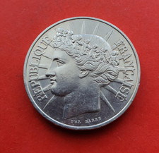 MONNAIE DE 100F  FRATERNITE 1988 EN ARGENT MASSIF 900%