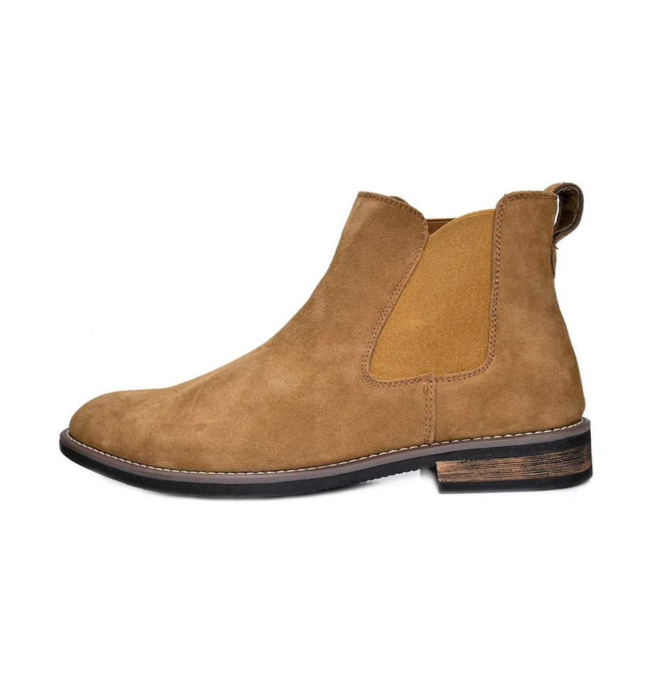 Botas Botines Calzado Zapatos de Vestir Formales Para Hombres Tacon Bajo Foto 4 de 4