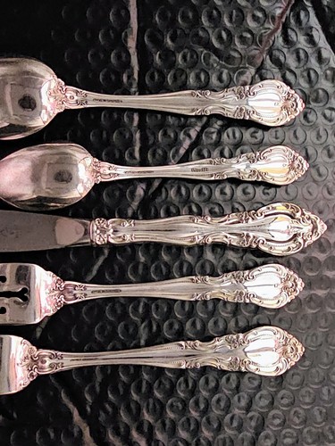 VIVALDI ALVIN STERLING SILVER FLATWARE 5 Piece Set *265 Gram's - Picture 8 of 8