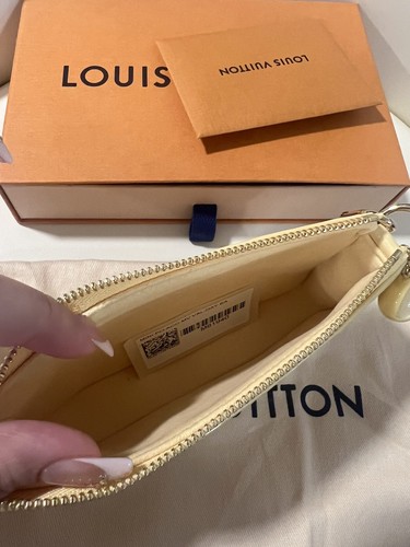 NWT Louis Vuitton Mini Pochette Accessoires Valentine Lollipop yellow Vernis - Picture 5 of 6